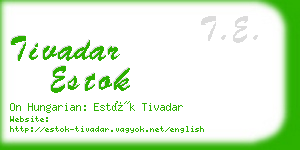 tivadar estok business card